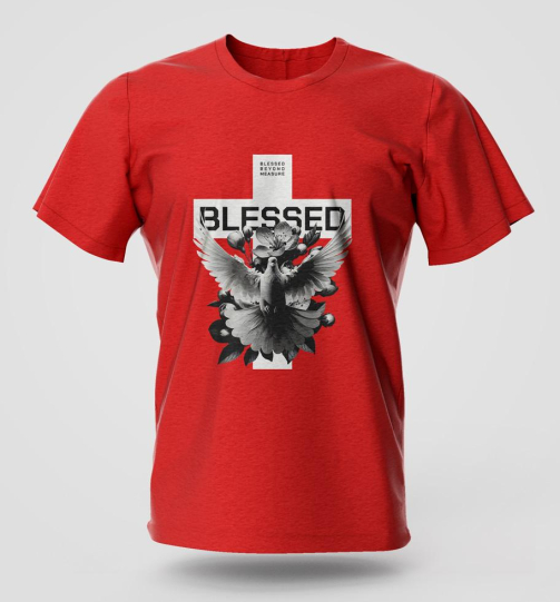Blessed Beyond Measure street wear graphic T-shirt in high quality cotton with long lasting print, Nairobi and Kenya streetwear fashion.