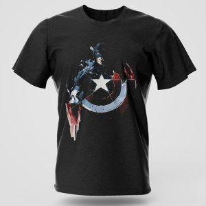Captain America comic graphic T-shirt in high quality cotton with comic-inspired print, Nairobi and Kenya streetwear fashion.