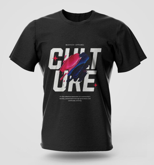 Culture streetwear graphic T-shirt in high quality cotton with long lasting graphic print, urban fashion and street style apparel for Nairobi and Kenya.