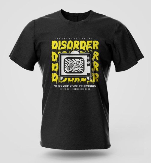 Disorder street wear graphic T-shirt in high quality cotton with long lasting print, Nairobi and Kenya streetwear fashion.