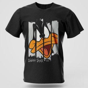 Daffy Duck comic graphic T-shirt in soft cotton fabric with long lasting print, Nairobi and Kenya streetwear fashion.