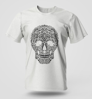 Floral Skull T-Shirt