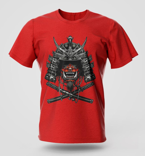 Ghost Samurai comic graphic T-shirt in premium breathable cotton with long lasting print, Nairobi and Kenya streetwear fashion.