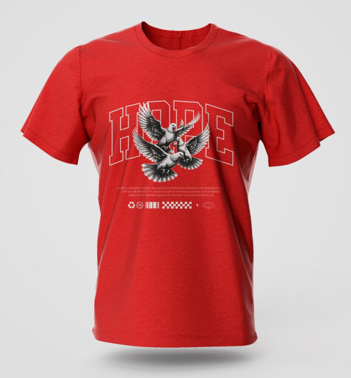 Hope streetwear graphic T-shirt in high quality cotton with long lasting graphic print, urban fashion and street style apparel for Nairobi and Kenya.