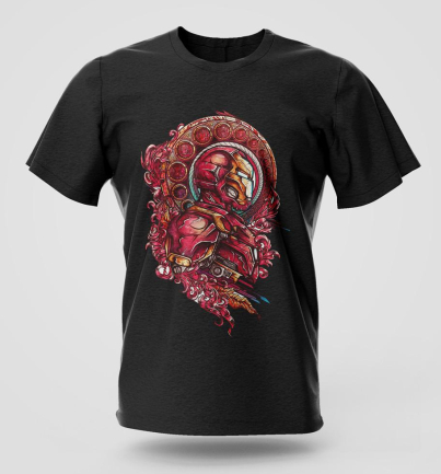 Ironman comic graphic T-shirt in durable cotton fabric with long lasting print, Nairobi and Kenya streetwear fashion.