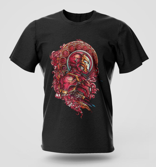 Ironman comic graphic T-shirt in durable cotton fabric with long lasting print, Nairobi and Kenya streetwear fashion.
