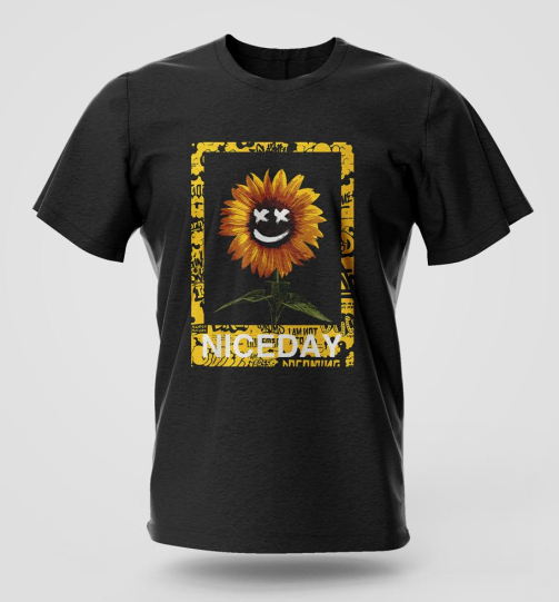 Nice Day street wear graphic T-shirt in high quality cotton with long lasting print, Nairobi and Kenya streetwear fashion.