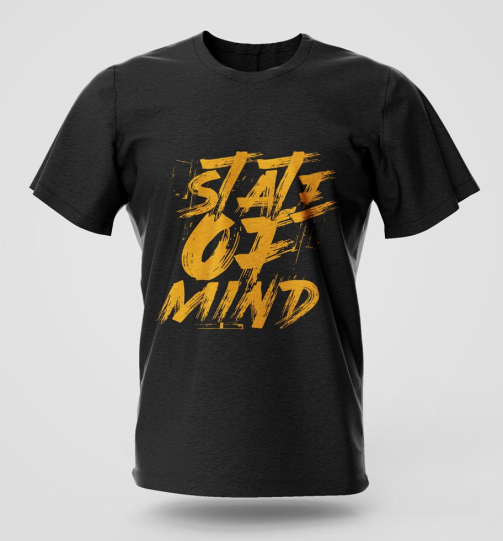 State of Mind street wear graphic T-shirt in high quality cotton with long lasting print, Nairobi and Kenya streetwear fashion.