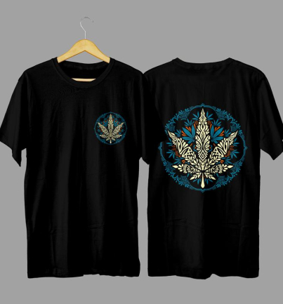 Cannabis Flower street wear graphic T-shirt in high quality cotton with long lasting print, Nairobi and Kenya streetwear fashion.