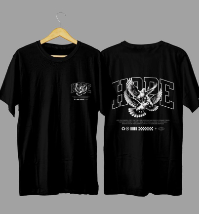 Hope streetwear graphic T-shirt in high quality cotton with long lasting graphic print, urban fashion and street style apparel for Nairobi and Kenya.