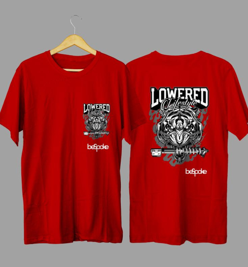 Lowered Lifestyle automotive graphic T-shirt in high quality cotton with long lasting graphic print, Nairobi and Kenya automotive street fashion.